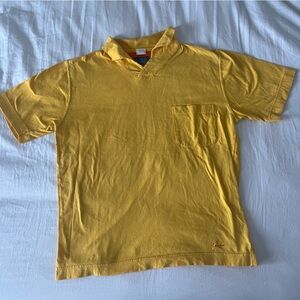 Vintage Kenzo Homme Mustard Yellow Cotton Short Sleeve Pocket Tee
